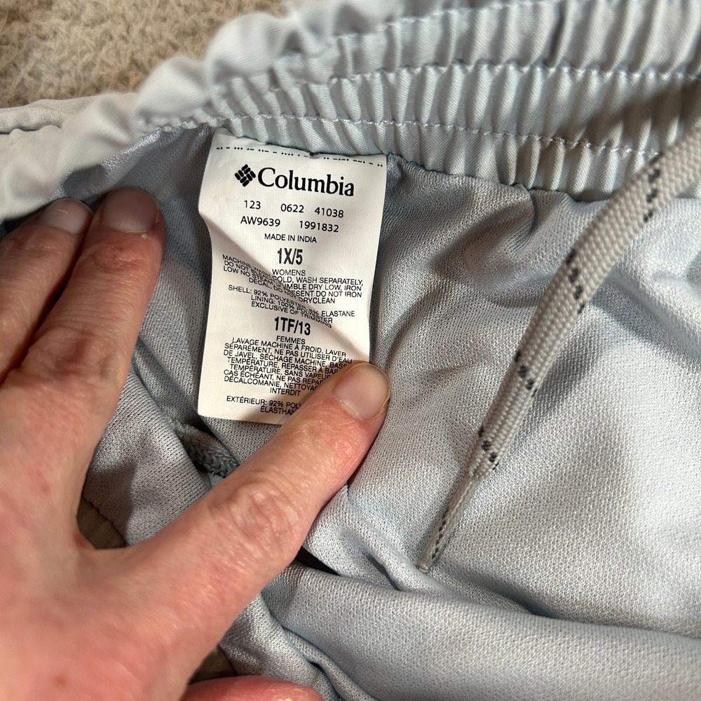 Columbia Womens Hike Short Grey Omni-Wick Athletic Plus Size 1X 5in New NWT - Picture 4 of 7